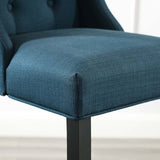 Baronet Tufted Button Upholstered Fabric Bar Stool Azure EEI-3741-AZU