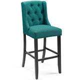 Baronet Tufted Button Upholstered Fabric Bar Stool Teal EEI-3741-TEA