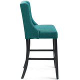 Baronet Tufted Button Upholstered Fabric Bar Stool Teal EEI-3741-TEA