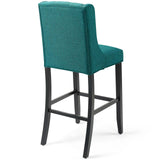 Baronet Tufted Button Upholstered Fabric Bar Stool Teal EEI-3741-TEA