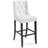 Baronet Tufted Button Faux Leather Bar Stool