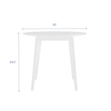 Modway Furniture Vision 35" Round Dining Table 0423 White EEI-3750-WHI