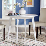 Modway Furniture Vision 35" Round Dining Table 0423 White EEI-3750-WHI