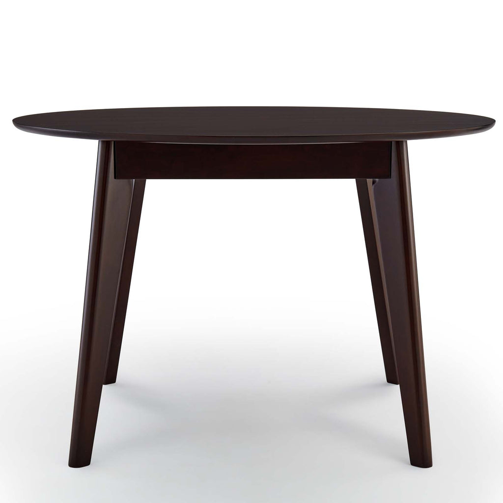 Vision 45" Round Dining Table Cappuccino EEI-3751-CAP