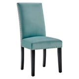 Parcel Performance Velvet Dining Side Chairs - Set of 2 Mint EEI-3779-MIN