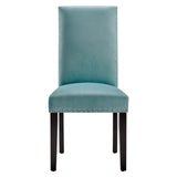 Parcel Performance Velvet Dining Side Chairs - Set of 2 Mint EEI-3779-MIN