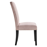 Parcel Performance Velvet Dining Side Chairs - Set of 2 Pink EEI-3779-PNK