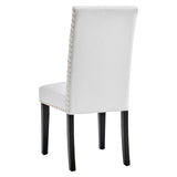 Parcel Performance Velvet Dining Side Chairs - Set of 2 White EEI-3779-WHI