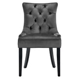 Regent Tufted Performance Velvet Dining Side Chairs - Set of 2 Charcoal EEI-3780-CHA