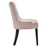 Regent Tufted Performance Velvet Dining Side Chairs - Set of 2 Pink EEI-3780-PNK