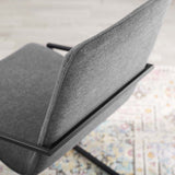 Pitch Upholstered Fabric Dining Armchair Black Charcoal EEI-3800-BLK-CHA