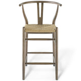 Amish Wood Counter Stool Gray EEI-3850-GRY
