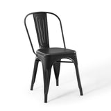 Promenade Bistro Dining Side Chair Set of 2 Black EEI-3859-BLK