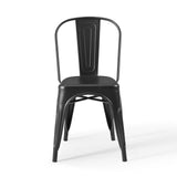 Promenade Bistro Dining Side Chair Set of 2 Black EEI-3859-BLK