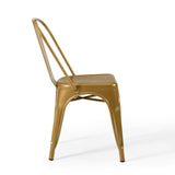 Promenade Bistro Dining Side Chair Set of 2 Gold EEI-3859-GLD