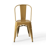 Promenade Bistro Dining Side Chair Set of 2 Gold EEI-3859-GLD