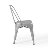 Promenade Bistro Dining Side Chair Set of 2 Silver EEI-3859-SLV