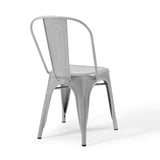 Promenade Bistro Dining Side Chair Set of 2 Silver EEI-3859-SLV