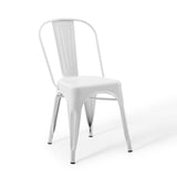 Promenade Bistro Dining Side Chair Set of 2 White EEI-3859-WHI