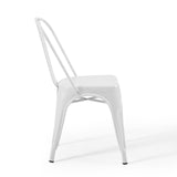 Promenade Bistro Dining Side Chair Set of 2 White EEI-3859-WHI