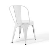 Promenade Bistro Dining Side Chair Set of 2 White EEI-3859-WHI