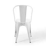 Promenade Bistro Dining Side Chair Set of 2 White EEI-3859-WHI