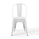 Promenade Bistro Dining Side Chair Set of 2 White EEI-3859-WHI