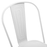 Promenade Bistro Dining Side Chair Set of 2 White EEI-3859-WHI