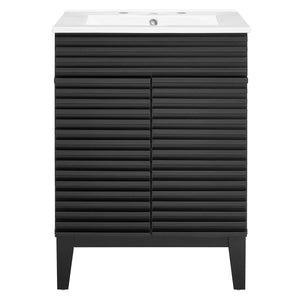 Render Bathroom Vanity Black White EEI-3860-BLK-WHI