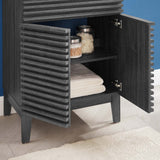 Modway Furniture Render Bathroom Vanity XRXT Charcoal White EEI-3860-CHA-WHI