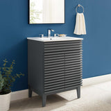 Render Bathroom Vanity Gray White EEI-3860-GRY-WHI