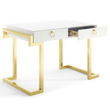 Ring Office Desk Gold White EEI-3862-GLD-WHI