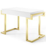 Ring Office Desk Gold White EEI-3862-GLD-WHI