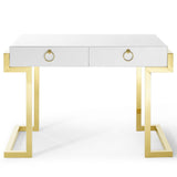 Ring Office Desk Gold White EEI-3862-GLD-WHI