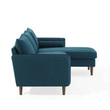 Revive Upholstered Right or Left Sectional Sofa Azure EEI-3867-AZU