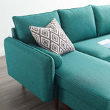 Revive Upholstered Right or Left Sectional Sofa Teal EEI-3867-TEA