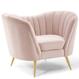 Opportunity Performance Velvet Armchair Pink EEI-3874-PNK