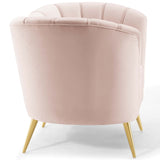 Opportunity Performance Velvet Armchair Pink EEI-3874-PNK