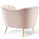 Opportunity Performance Velvet Armchair Pink EEI-3874-PNK