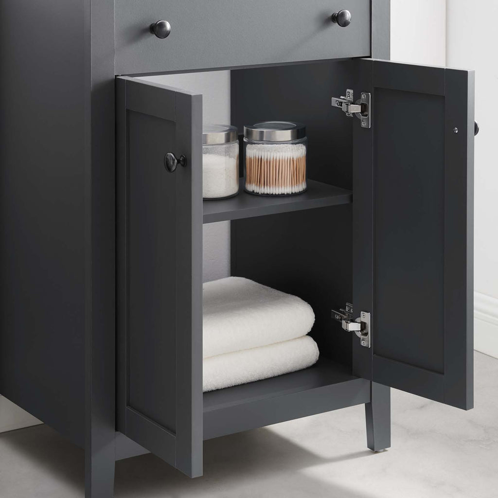 Nantucket 24" Bathroom Vanity Cabinet (Sink Basin Not Included) Gray EEI-3875-GRY
