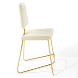 Ponder Performance Velvet Counter Stool Ivory EEI-3879-IVO