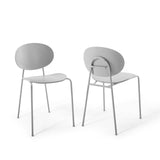 Palette Dining Side Chair Set of 2 Gray EEI-3902-GRY