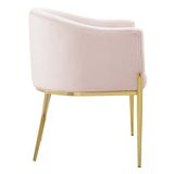 Savour Tufted Performance Velvet Accent Dining Armchair Pink EEI-3906-PNK