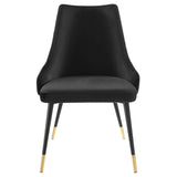 Adorn Tufted Performance Velvet Dining Side Chair Black EEI-3907-BLK