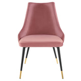 Adorn Tufted Performance Velvet Dining Side Chair Dusty Rose EEI-3907-DUS