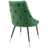 Adorn Tufted Performance Velvet Dining Side Chair Emerald EEI-3907-EME