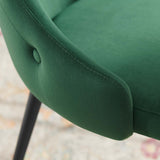 Adorn Tufted Performance Velvet Dining Side Chair Green EEI-3907-GRN