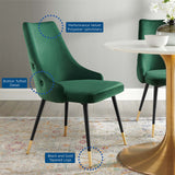 Adorn Tufted Performance Velvet Dining Side Chair Green EEI-3907-GRN