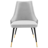 Adorn Tufted Performance Velvet Dining Side Chair Light Gray EEI-3907-LGR