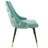 Adorn Tufted Performance Velvet Dining Side Chair Mint EEI-3907-MIN